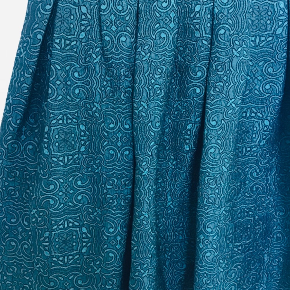 FOREVER NEW size 10 mini dress with black top and green brocade skirt - Picture 6 of 13